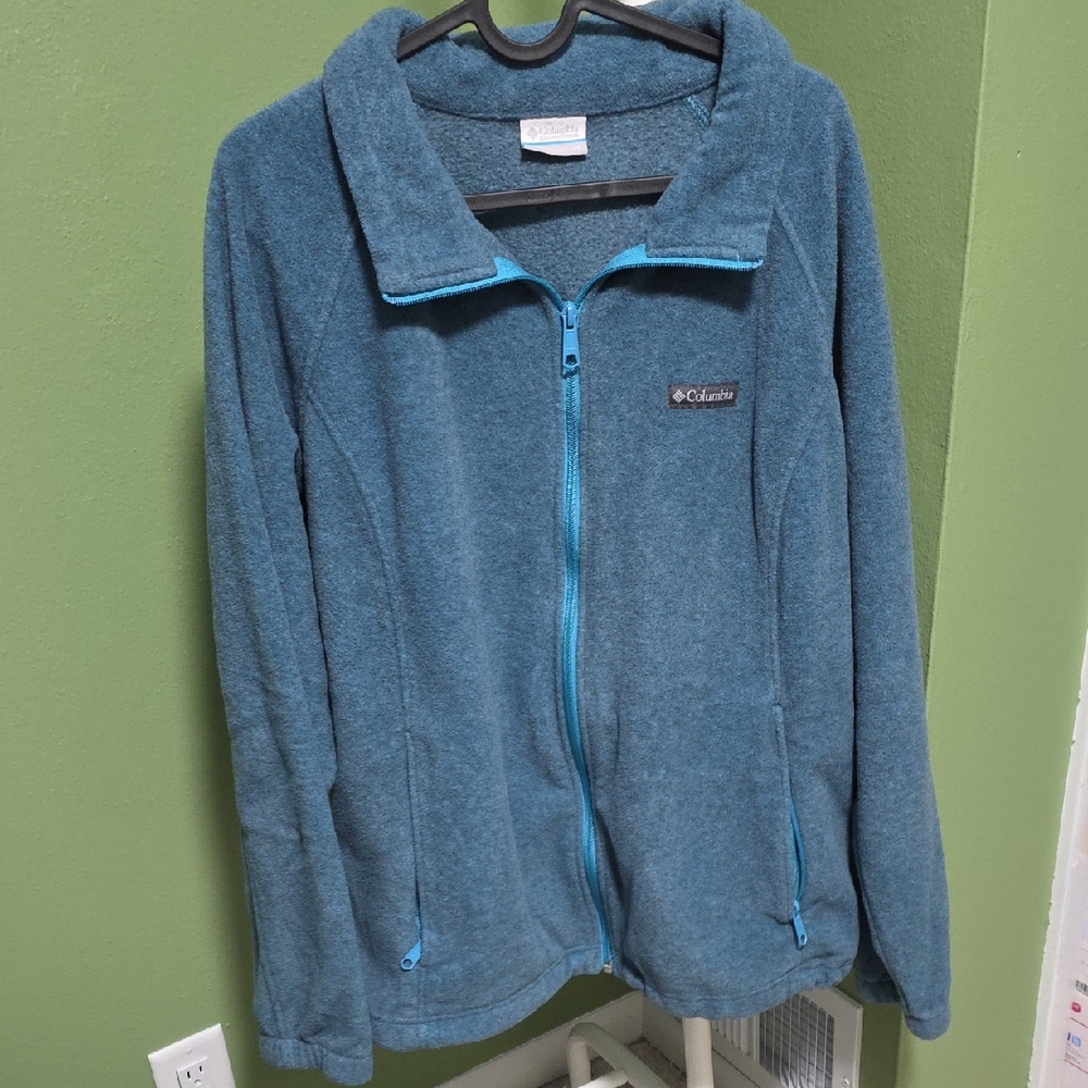 Columbia Womens Teal Fleece Jacket